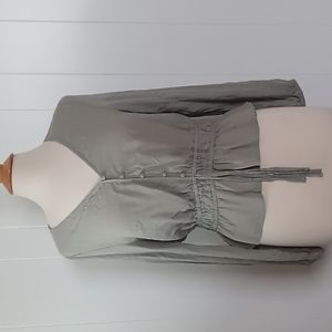 Planet Gold Top / Size Large / Sage Green